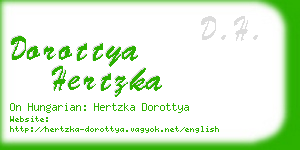 dorottya hertzka business card